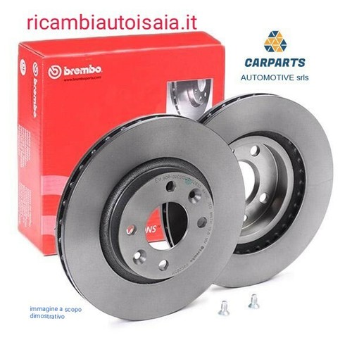 Pair brake discs brembo ant - brake,